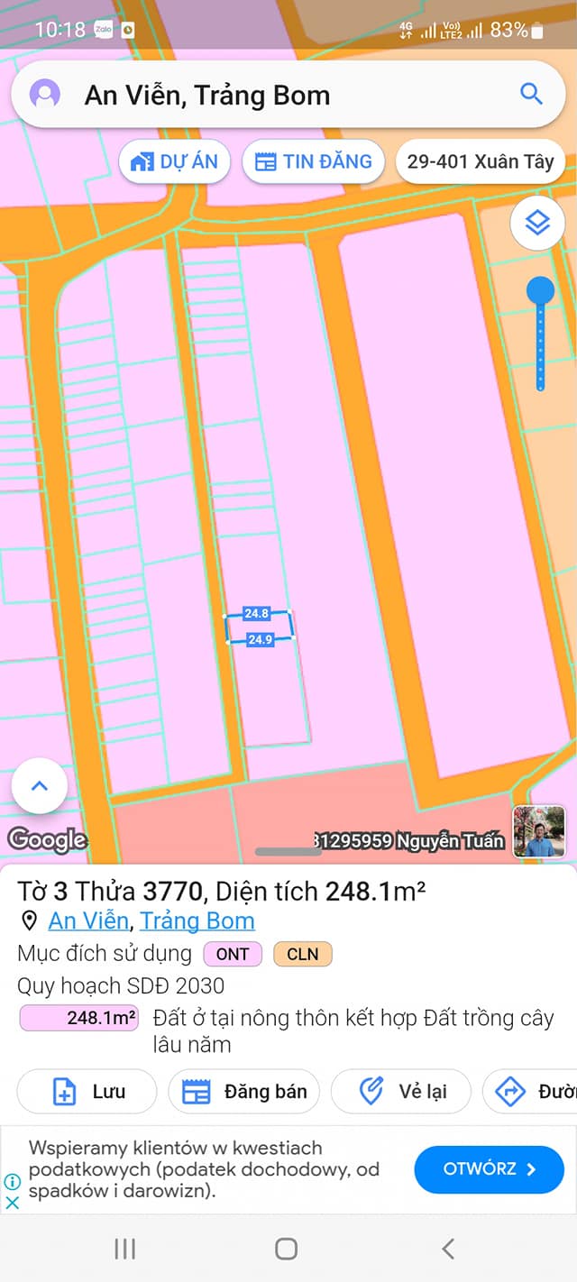 Bán Đất Nền Phú Giáo 248m² - Sổ Hồng Riêng, Giá 1.78 Tỷ