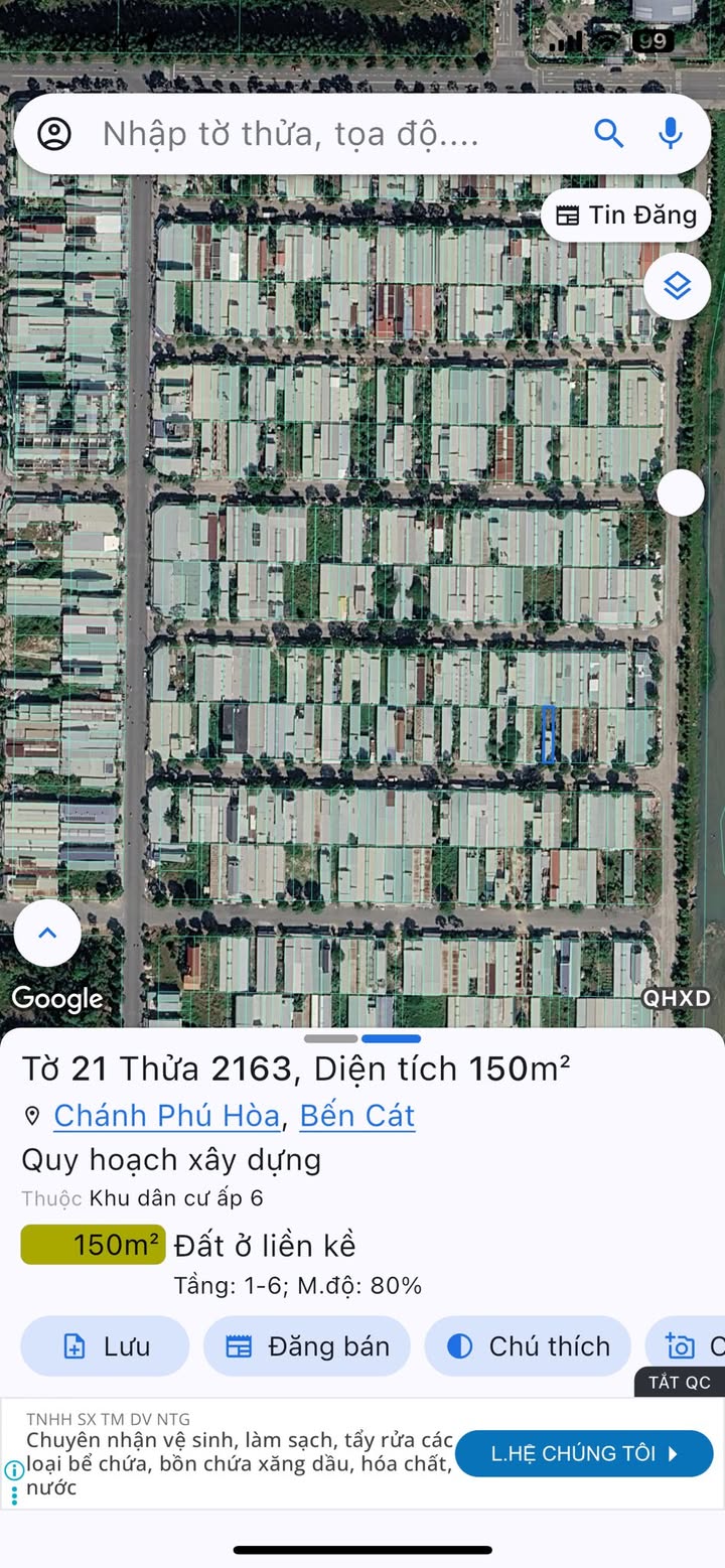 Bán Đất Mặt Tiền Đường NH6 Bến Cát 150m² - Giá 1.9 Tỷ