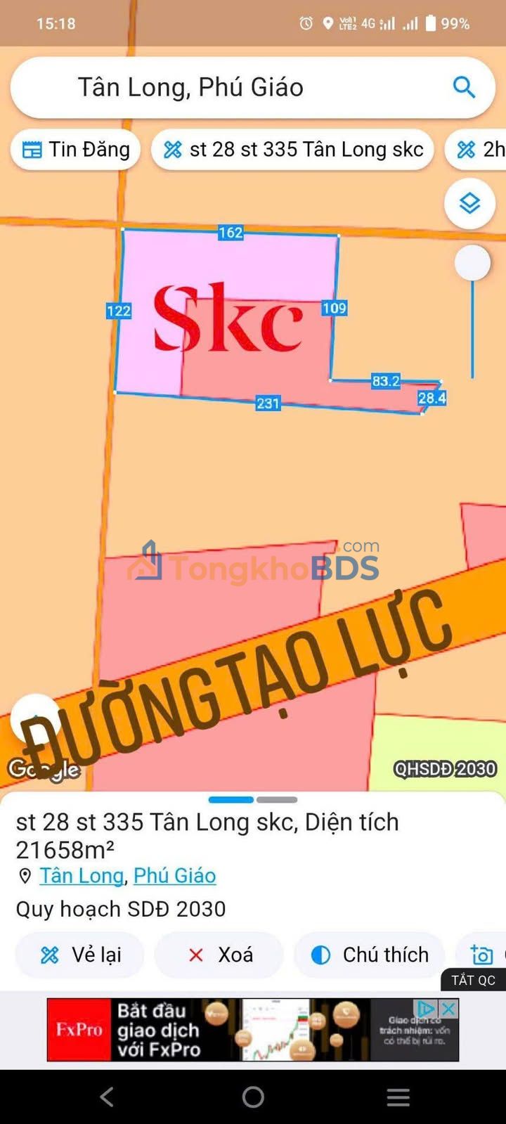 Bán Đất SKC 21.000m² Phường Thới Hòa, Bến Cát - Giá 70 Tỷ