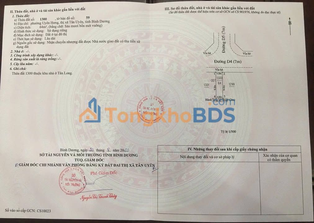 Đất Nền Tân Uyên 64m² Sổ Riêng - Giá Ngộp Chỉ 1 Tỷ