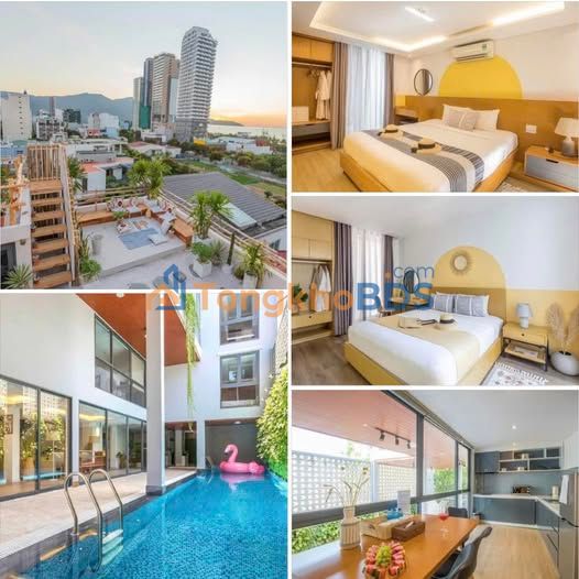 Villa 240m² sát biển Mỹ Khê, Đà Nẵng - Dòng tiền 5 tầng, giá thỏa thuận