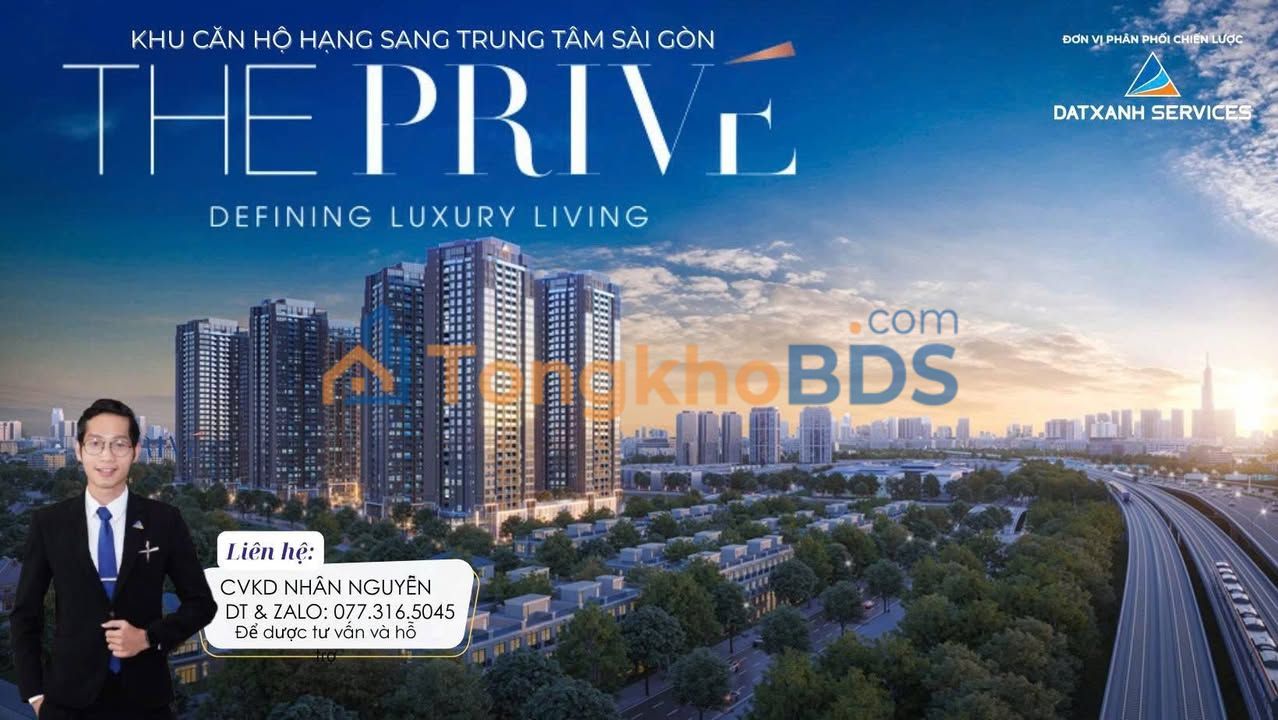 Căn hộ The Privé 81m² 2PN - View sông triệu đô, 9.6 tỷ