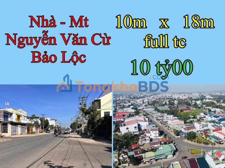 Đất nền MT Nguyễn Văn Cừ, Bảo Lộc 180m² - 10 tỷ, Sổ hồng sẵn sàng