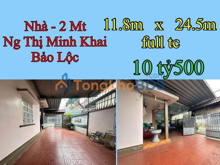 Bán Nhà Mặt Tiền Nguyễn Thị Minh Khai, Bảo Lộc - 289m², 10.5 Tỷ, Kinh Doanh/Biệt Thự
