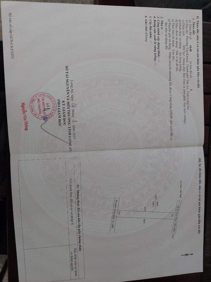 Bán Đất 210m² Hẻm Đan Phạm Văn Ngô, Tân An - Giá 900 Triệu