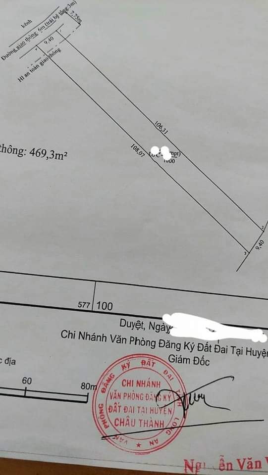 Đất nền Châu Thành Long An 3600m² - Sổ hồng sẵn sàng, 1.1 tỷ