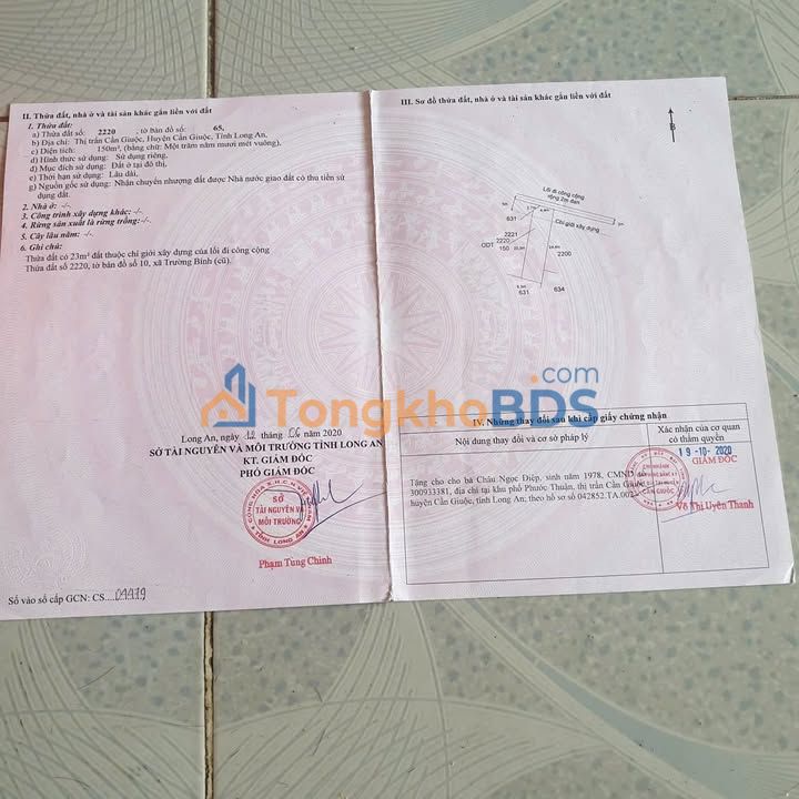 Đất Thổ Cư Cần Giuộc 150m² - Sổ Đỏ Rõ Ràng, Giá Đầu Tư Hấp Dẫn