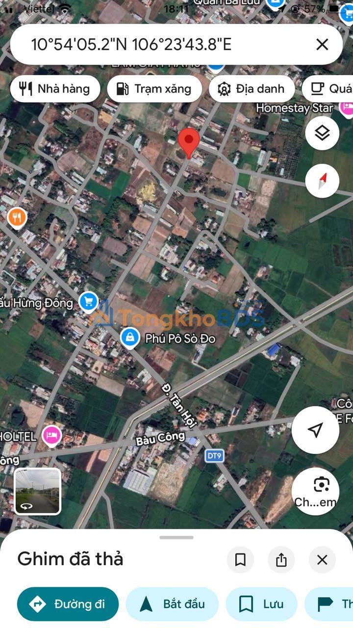 Đất nền 990m² Đức Hòa, Long An - Sổ hồng thổ cư, giá 9.9 tỷ