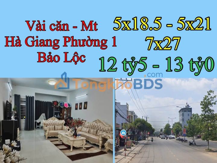 Đất Mặt Tiền Hà Giang P1, Bảo Lộc - 105m² Sổ Hồng Riêng