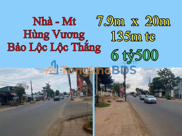 Nhà phố Lộc Thắng 158m² 6.5 tỷ - Mặt tiền kinh doanh