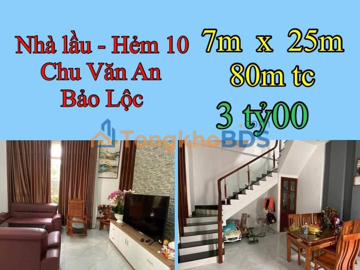 Nhà riêng Chu Văn An Bảo Lộc 178m² 3 tỷ - Ô tô vào tận nhà