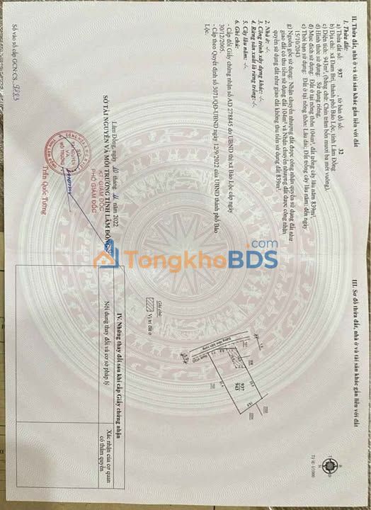 Đất nền Hẻm Trần Tế Xương Bảo Lộc 900m² 2.9 tỷ - Đất thổ cư 100%