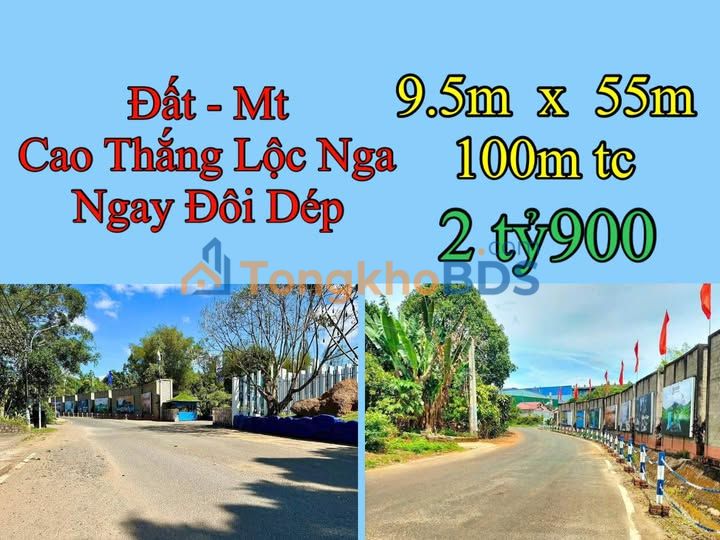 Đất Cao Thắng Lộc Nga 523m² 2.9 tỷ - Đường ô tô