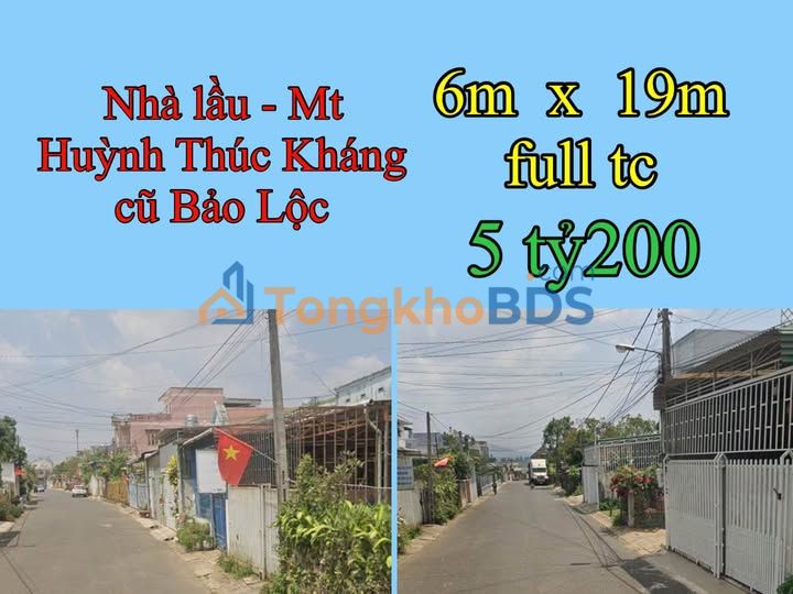 Nhà lầu Bảo Lộc Huỳnh Thúc Kháng cũ 174m² 5.2 tỷ - Chính chủ