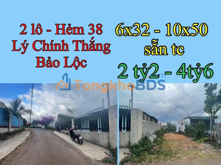 Đất Vàng Bảo Lộc 192m² - Hẻm 38 Lý Chính Thắng - Giá 2.2 Tỷ