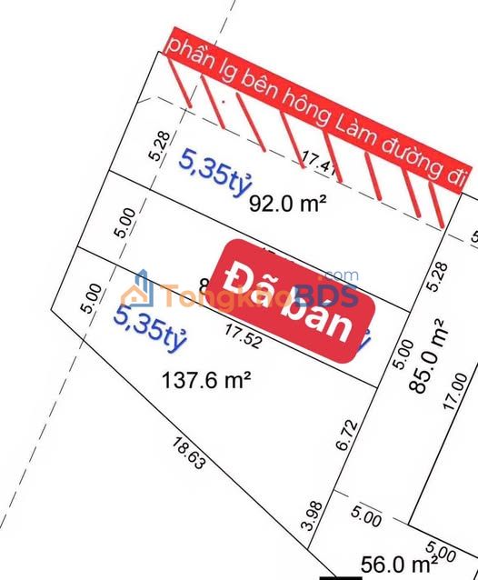 Đất nền Hóc Môn: Mặt tiền Tân Hiệp 18, 92m² - 137m², giá từ 5.05 tỷ