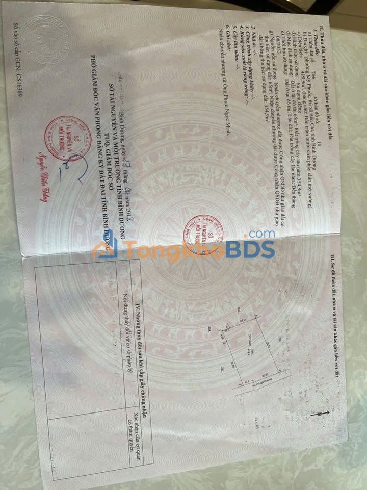 Đất Nền Mỹ Phước 300m² (12x25m) - Sổ Đỏ TC225, Giá Tốt Đầu Tư