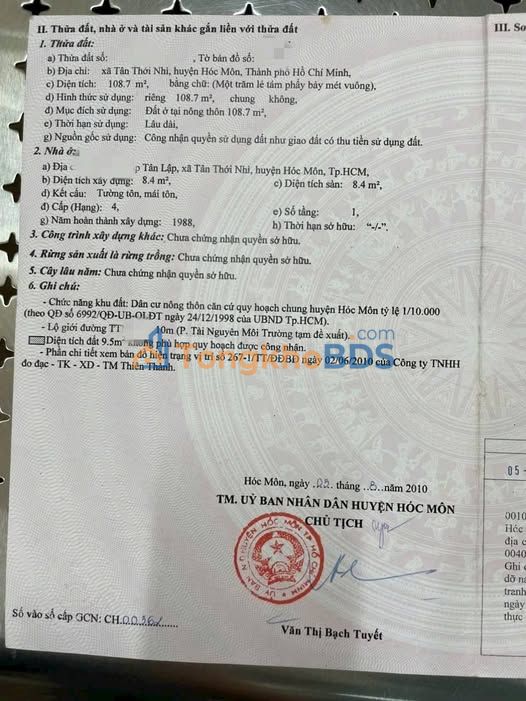 Nhà Hóc Môn Tân Thới Nhì 115m² Sổ Hồng Riêng - Giá 2.65 Tỷ