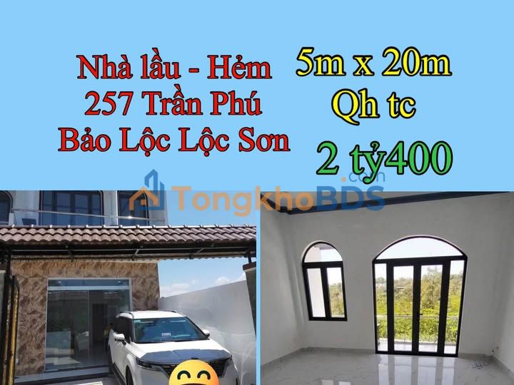 Nhà hẻm 257 Trần Phú Bảo Lộc 2.4 tỷ - Chính chủ bán