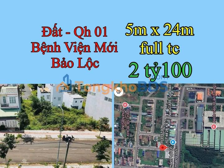Đất Nền Bảo Lộc 120m² - Giá 2.1 Tỷ, Sát Bệnh Viện Mới