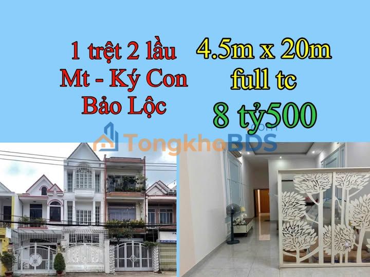 Nhà Mặt Tiền Ký Con, Bảo Lộc - 90m² Kinh Doanh Đắc Địa