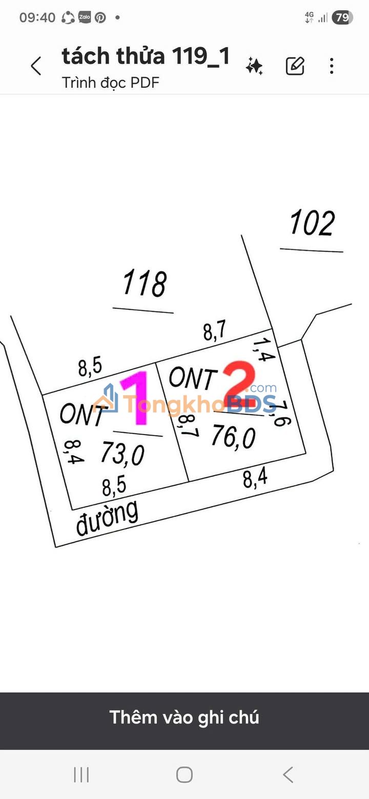 Đất Vụ Bản Nam Định - Lô Góc 73m² Giá Chỉ 3xx Triệu - Sổ Đỏ Full Cư