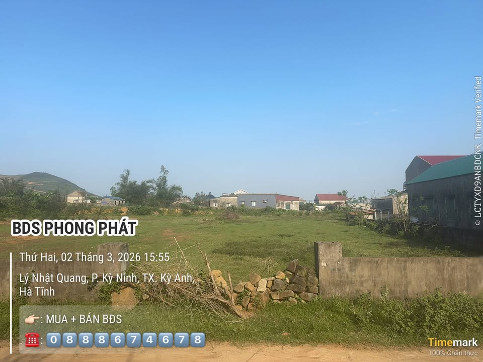 Đất thổ cư 150m² Phường Kỳ Ninh, TX Kỳ Anh - 1.3 Tỷ, Tách 2 Sổ