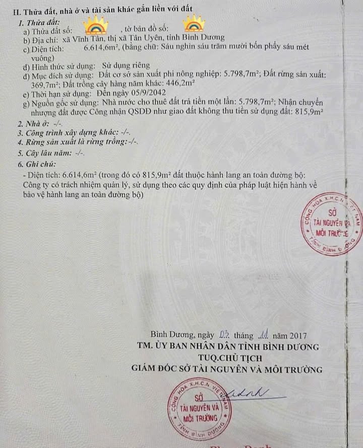 Bán Đất SKC 6614m² Tân Uyên - Sẵn GPXD Nhà Xưởng, Giá Tốt