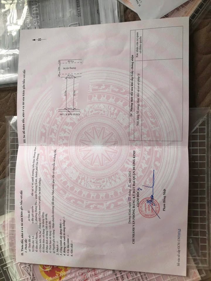 Đất Đấu Giá Hưng Đạo - Dương Kinh 94m² - Sổ Đỏ Sẵn Sàng