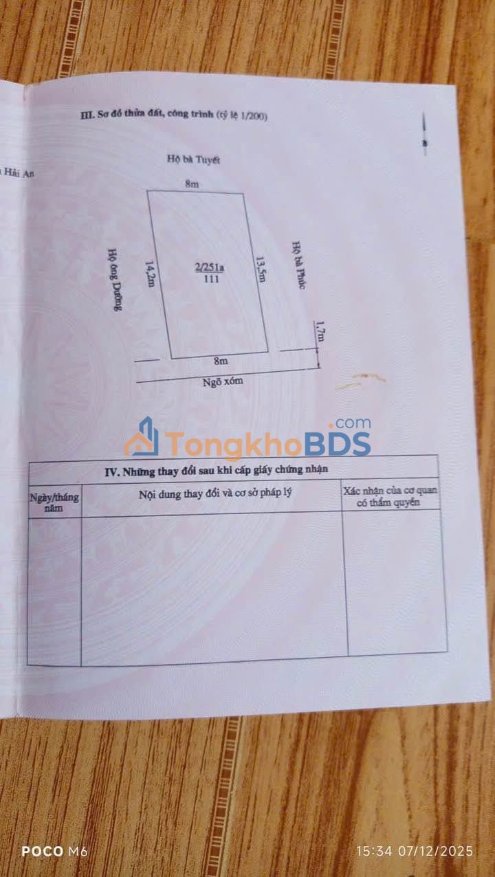 Bán Đất Nền Hải An - 56.2m² Sổ Đỏ Chính Chủ, Mặt Ngõ Bùi Thị Từ Nhiên