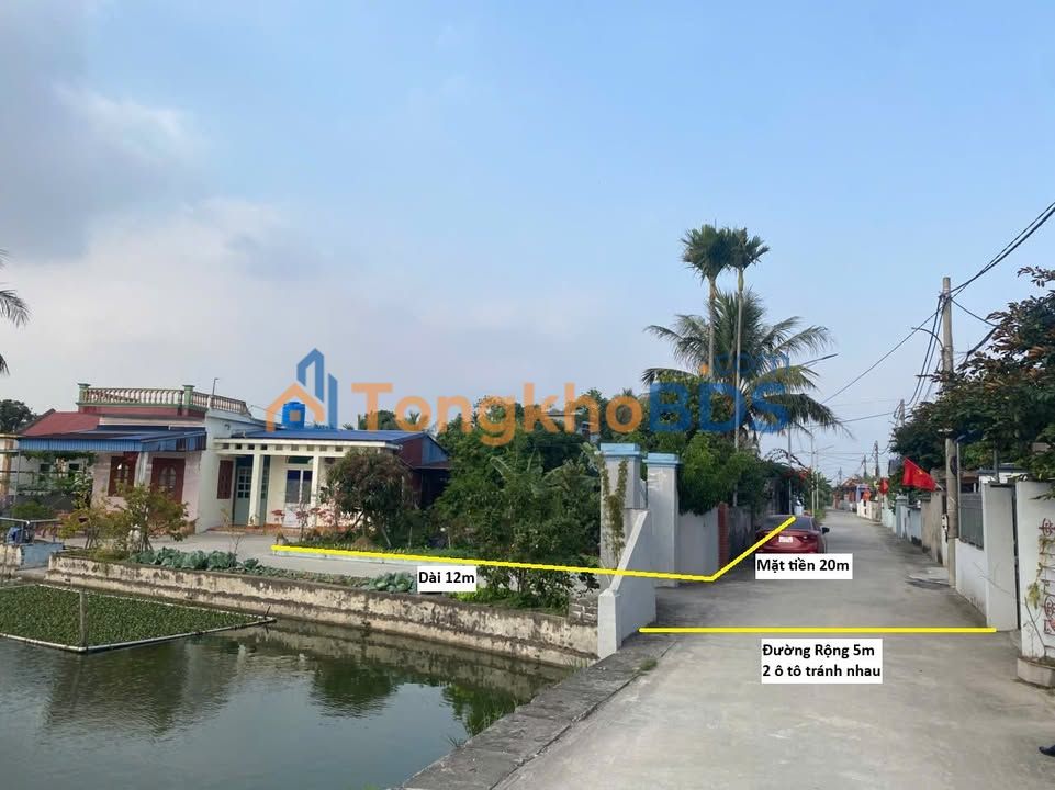 Đất Nền Mặt Tiền 20m - Quyết Tiến, Tiên Lãng, Hải Phòng - 2.88 Tỷ