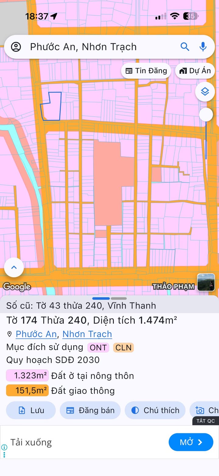 Đất Vành Đai 3 Củ Chi 1474m² - 2 Mặt Tiền, Sổ Đỏ Riêng
