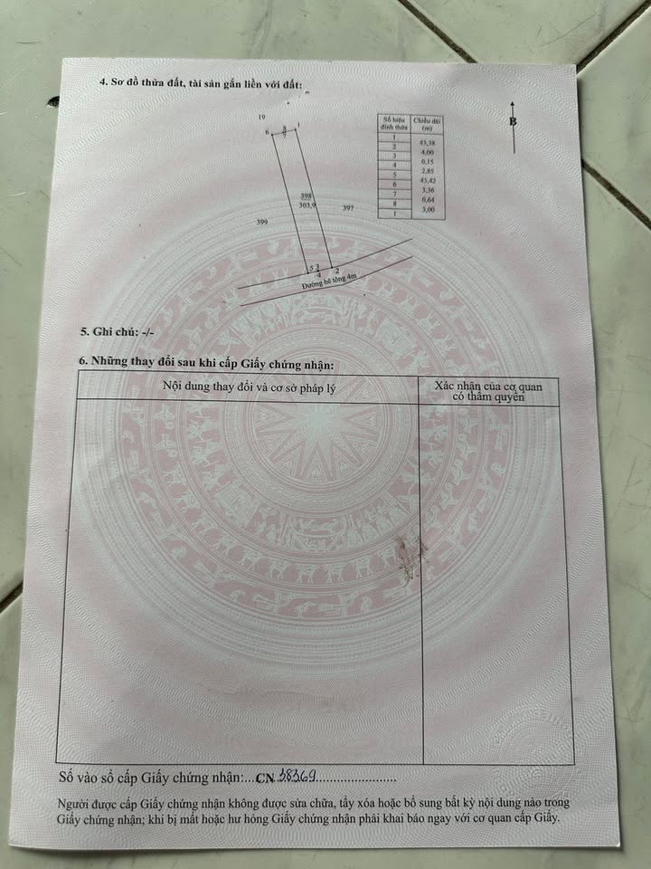 Bán Đất Chính Chủ Long An 303.9m² Giá 2.25 Tỷ - Sổ Hồng Rõ Ràng