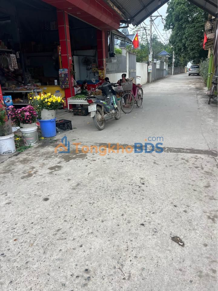 Bán đất thổ cư Nguyệt Đức, Từ Sơn 123.7m² - Sổ đỏ, đường thông ô tô tránh