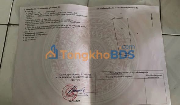 Đất Yên Nghiệp, Hòa Bình 1032m² 650 triệu - Giá F0 CĐT