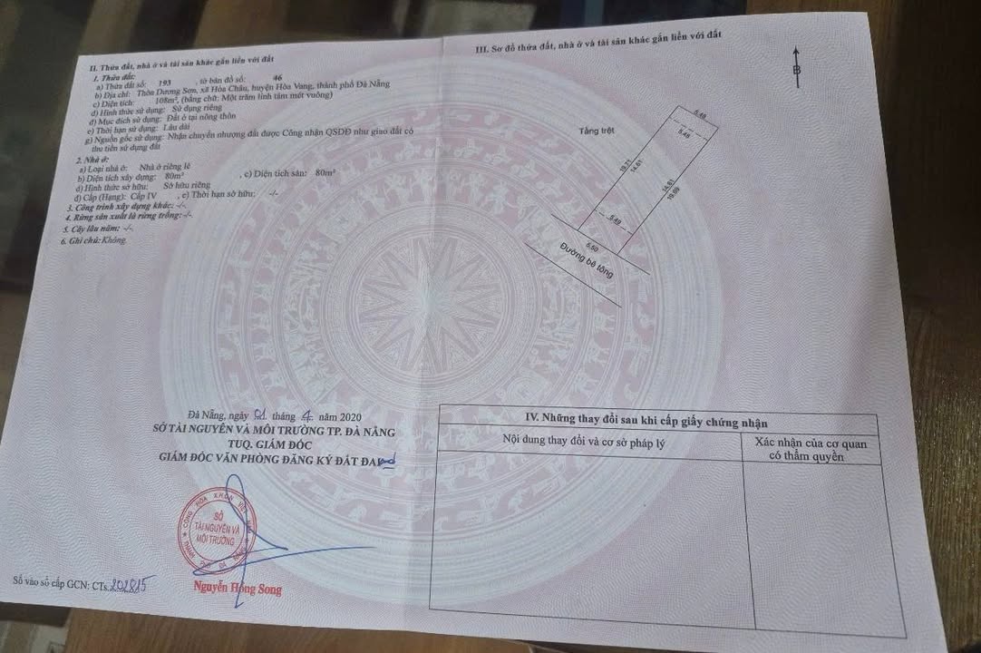 Nhà Thổ Cư 108m² Thôn Dương Sơn, Đà Nẵng - Giá Tốt, Sẵn Ở Ngay