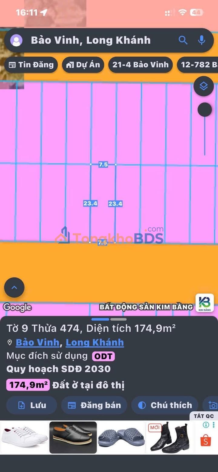 Đất Nền Mặt Tiền Kinh Doanh Suối Chồn, Long Khánh - 175.5m² - Sổ Riêng