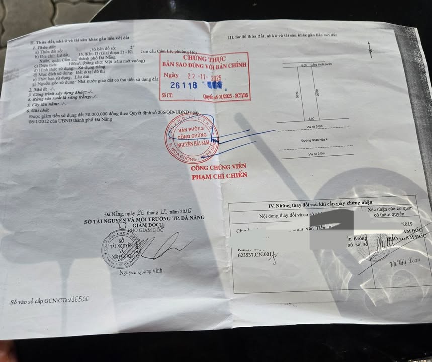 Đất Nền Mặt Tiền Nhân Hòa 4, Hòa Xuân 100m² Hướng Nam - Giá 4.5 Tỷ