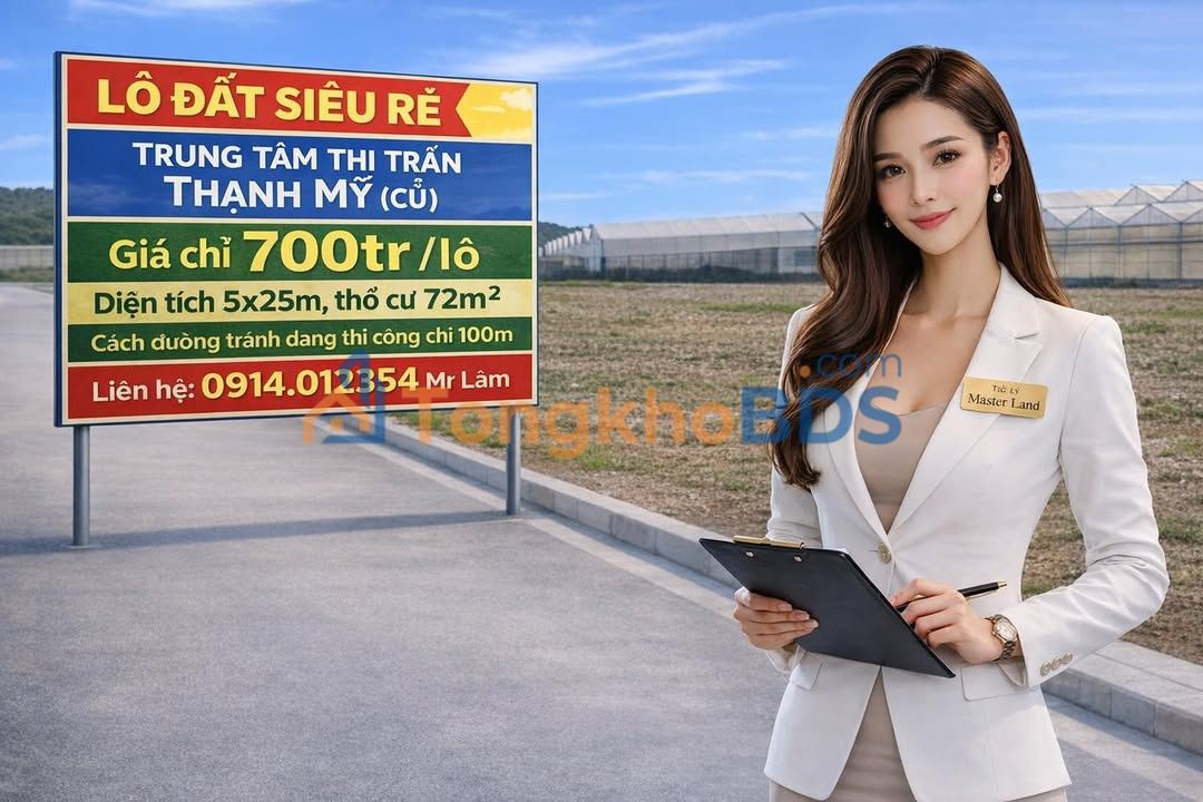 Đất Nền Thạnh Mỹ (Cũ) 125m² - Giá 700 Triệu, Gần Đường Tránh