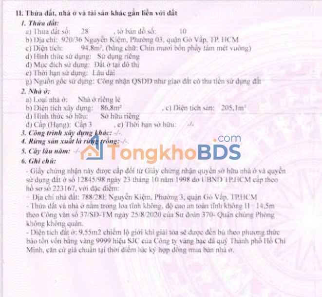 Nhà HXH Nguyễn Kiệm, Phú Nhuận - 95m², Giá 8.7 Tỷ TL - Sẵn Sàng Ở Ngay