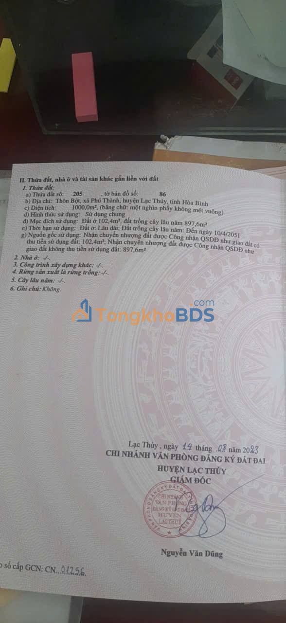 Đất Nền 1000m² Mỹ Đức - Sổ Đỏ Sẵn, Giá Tốt Đầu Tư