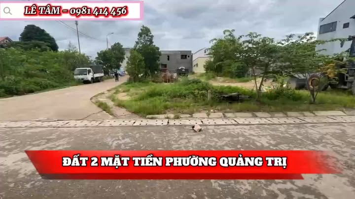 Bán Đất 2 Mặt Kiệt Trần Hưng Đạo TX.Quảng Trị - 142m² - Sẵn Sàng Xây Dựng