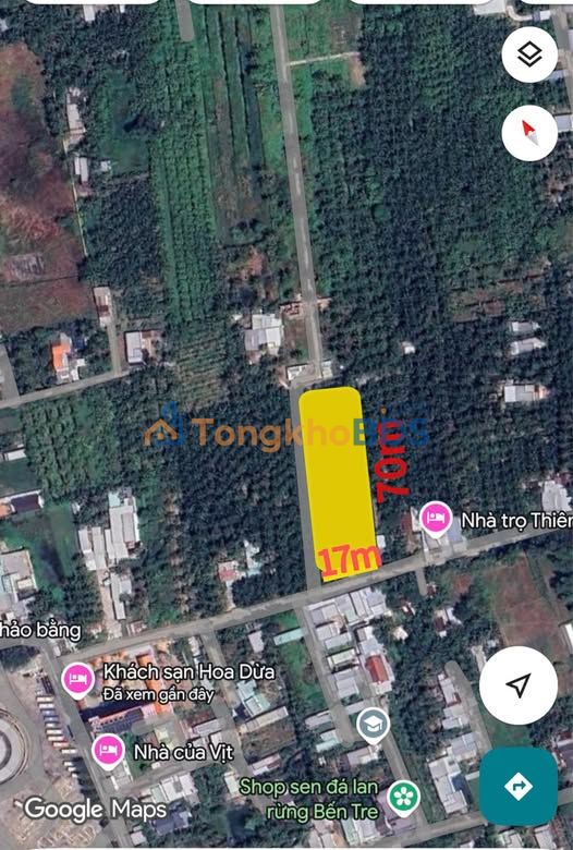 Bán Nền Biệt Thự 1174m² Trung Tâm Bến Tre - Giá Sốc 5.5 Triệu/m²