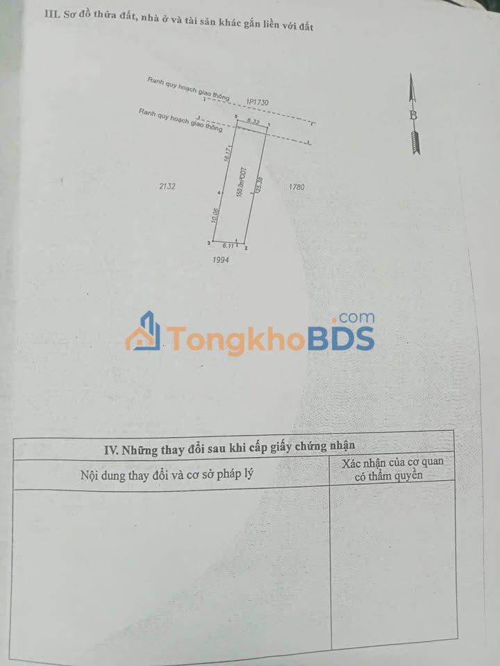 Đất nền Dĩ An 150m² - Sổ hồng thổ cư, giá 4.8 tỷ