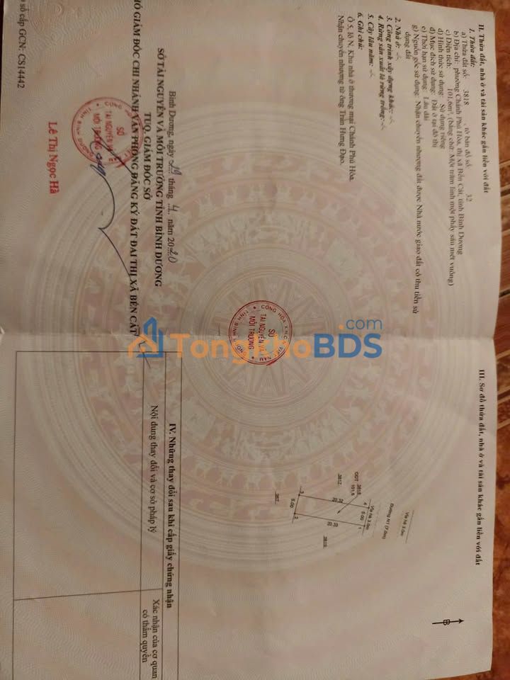 Bán Đất 100m² Đất Thổ Cư Richhome1 Bến Cát - Sổ Hồng Sẵn Sàng