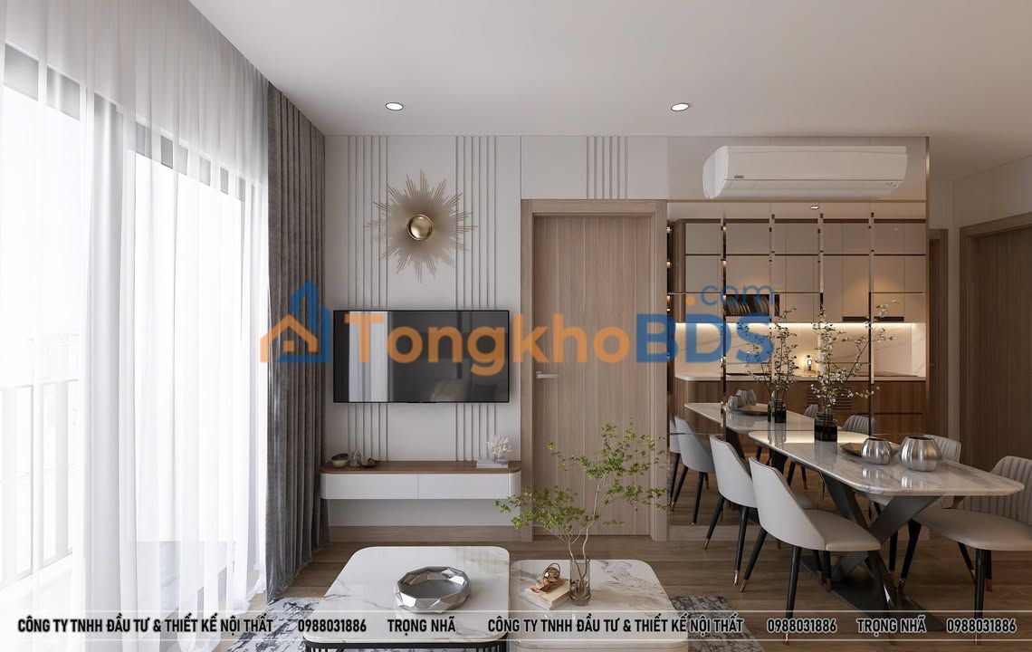 Cho thuê căn hộ 2PN Vinhomes Smart City, 55m² - Tầng cao, view chill