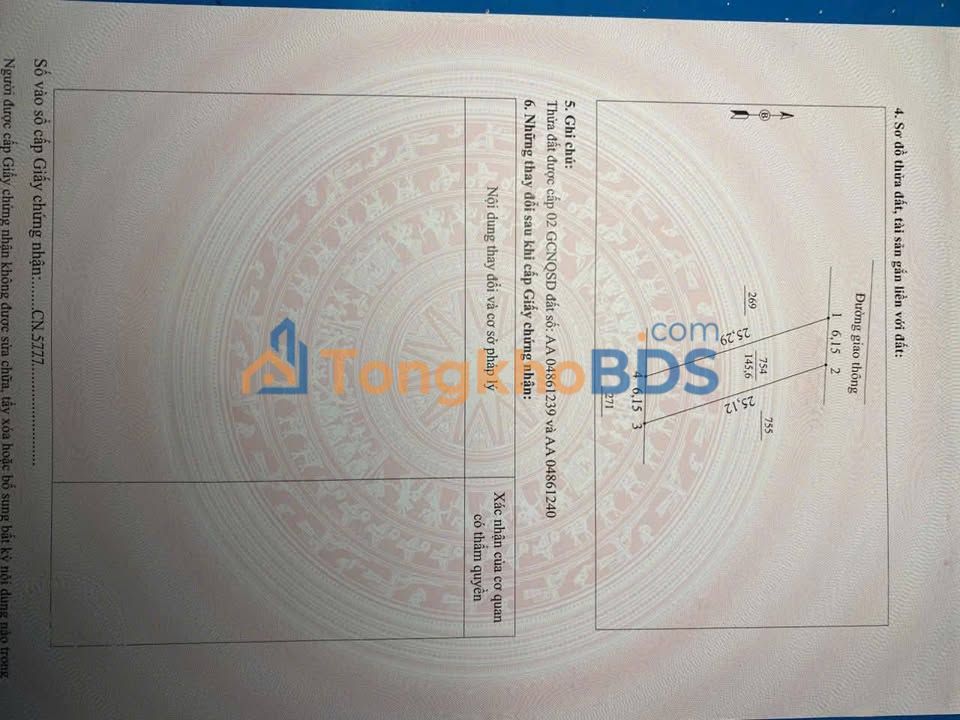 Đất nền Vân Phú, Việt Trì 145m² - Sổ đỏ chính chủ, 2.82 tỷ