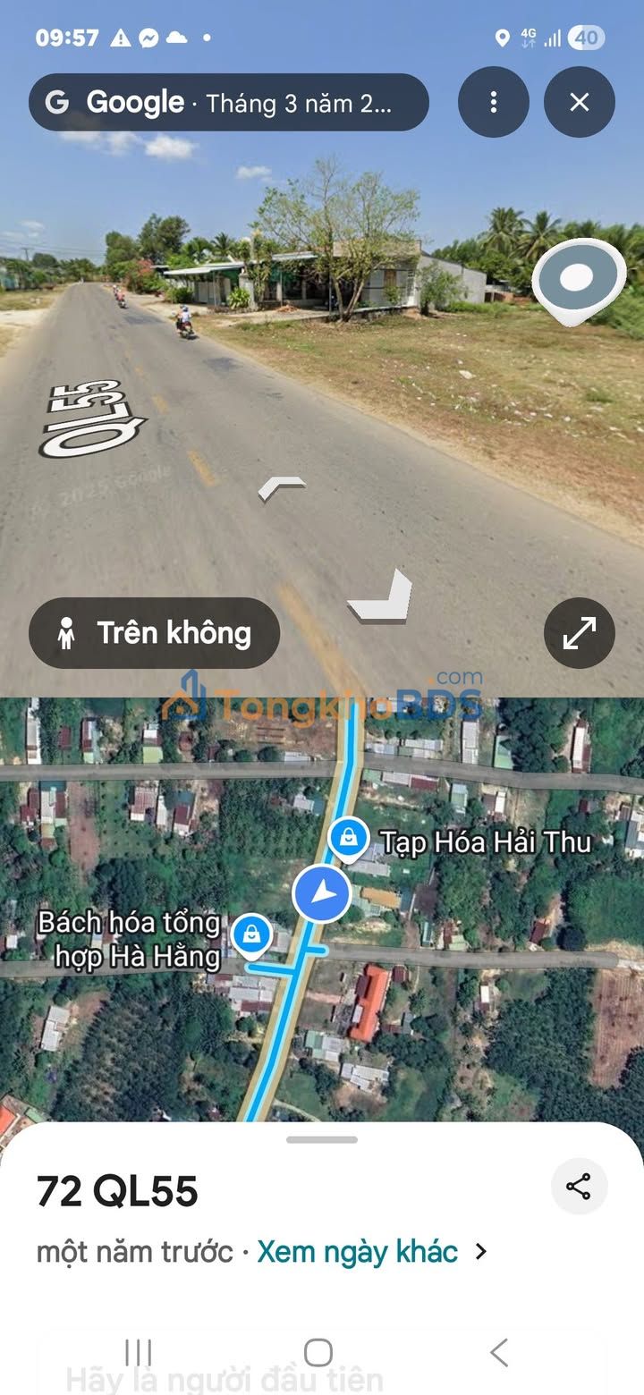 Đất Mặt Tiền QL 55 Tánh Linh 266m² - Sổ Hồng Riêng, Giá Đầu Tư