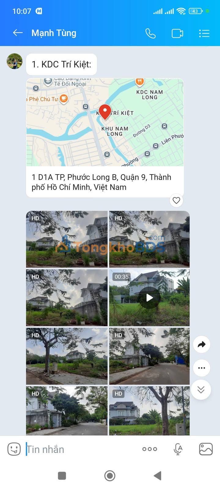 Cho thuê đất kinh doanh 229m² KDC Trí Kiệt - Nam Long, Q7 - Giá 15 triệu/tháng