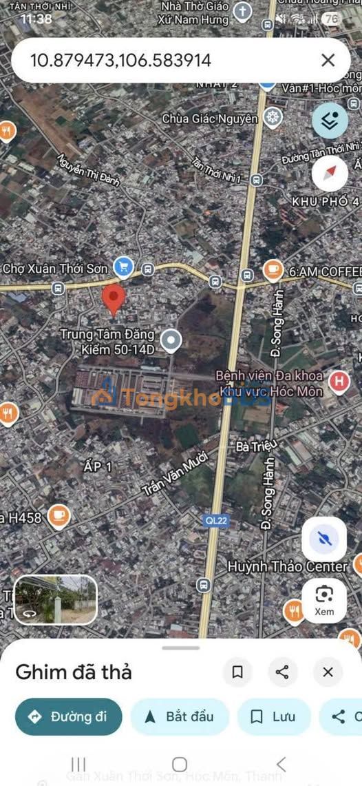 Đất Hóc Môn 240m² - Sát Vinhomes, Hẻm Xe Tải, Giá 6 Tỷ